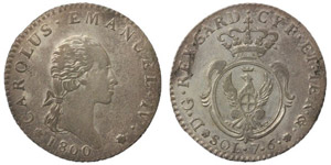Italy Savoy  Carlo Emanuele IV (1796-1802) 7 ... 