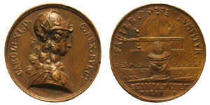 Sweden Kingdom  Kingdom Karl XI Bronze Medal ... 