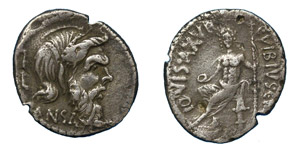 Republic  C. Vibius (48 BC) Denarius ... 