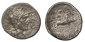 Republic  Q. Curtius (116-115 BC) Denarius  ... 