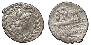 Republic  C. Gellius (138 BC) Denarius ... 