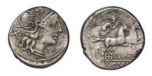 Republic  Pinarius Natta (149 BC) Denarius  ... 