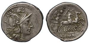 Republic  C. Maianus (153 BC) Denarius  ... 