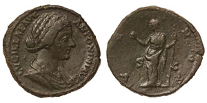 Empire  Lucilla (138-192 AD) Sestertius Rev. ... 