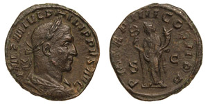 Empire  Philip I (244-249 AD) Sestertius ... 