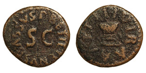 Empire Rome  Galus Apronius (Augusto 27BC-14 ... 