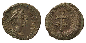 Italy Ravenna  Justin II (565-578) 1/2 ... 