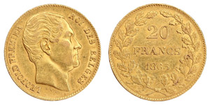 Belgium  Leopold I (1831-1865) 20 Francs ... 