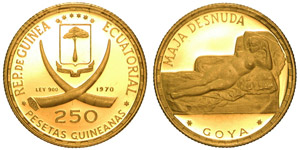 Equatorial Guinea Republic   250 Pesetas ... 