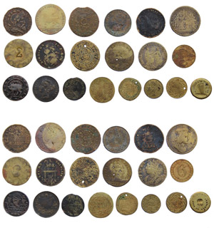 France   Lot Lot of 20 playing tokens, ... 