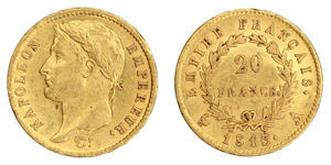 France  Napoleon I (1804-1814) 20 Francs ... 