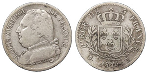 France  Louis XVIII (1814-1815) 5 Francs ... 