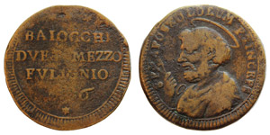 Italian States Foligno  Pius VI (1775-1799) ... 