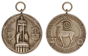 Germany Hamburg   1909 Medal f.t. XVI german ... 