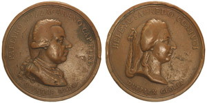 Italy Bergamo   1791 Medal of gratitude from ... 