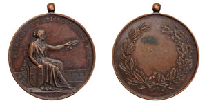 Italy Lodi   1901 Medal exposition of Lodi , ... 