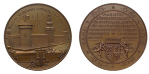 Italy Milan   1893 Commemorative medal to ... 