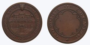 Italy Treviso   Medal with the seal of ... 