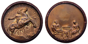 Italy Turin   1965 Medal of the provincial ... 