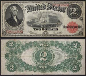 United States    2 Dollars 1917 Silver ... 