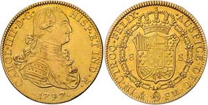 Mexiko Carlos IV.  1788-1808  8 Escudos 1797 ... 