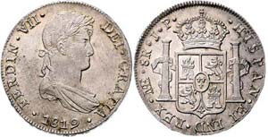 Peru Ferdinand VII.  1808 - 1822  8 Reales ... 