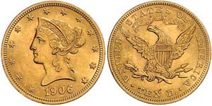 USA  10 Dollar 1906 Philadelphia. KM 102   ... 