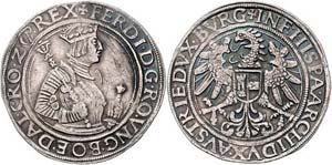 Ferdinand I. 1521 - 1564  Taler o. J. Hall. ... 