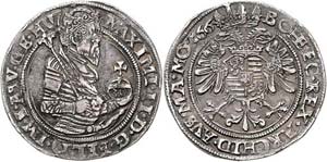 Maximilian II. 1564 - 1576  1/2 Guldentaler ... 