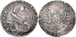Rudolph II. 1576 - 1612  Taler 1608 ... 