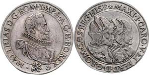 Matthias II. 1612 - 1619  3 Kaisertaler o.J. ... 