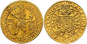 Ferdinand II. 1619 - 1637  2 Dukaten 1620 ... 