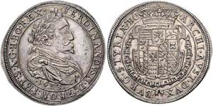 Ferdinand II. 1619 - 1637  Taler 1633 Graz. ... 