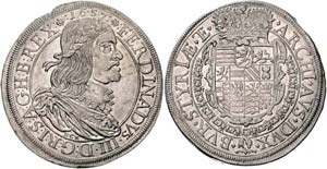 Ferdinand III. 1637 - 1657  Taler 1657 Graz, ... 