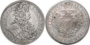 Leopold I.  1657 - 1705  Taler 1704 Wien. ... 