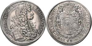 Leopold I.  1657 - 1705  Taler 1693 Graz. ... 