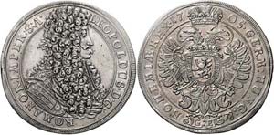 Leopold I.  1657 - 1705  Taler 1705 GE Prag. ... 
