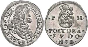 Leopold I.  1657 - 1705  Poltura 1700 Mmz. ... 