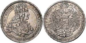 Karl VI. 1712 - 1740  Taler 1713 Graz. Her. ... 