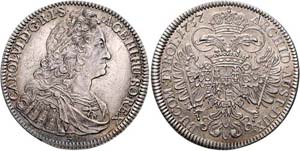 Karl VI. 1712 - 1740  Taler 1737, Ziffer 2 ... 