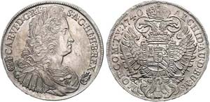 Karl VI. 1712 - 1740  Taler 1740 K-B ... 