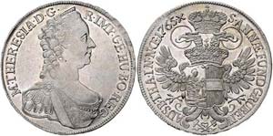 Maria Theresia 1740 - 1780  Taler 1765 ... 