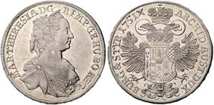 Maria Theresia 1740 - 1780  1/2 Taler 1751 ... 