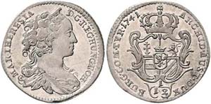 Maria Theresia 1740 - 1780  1/12 Taler 1741 ... 