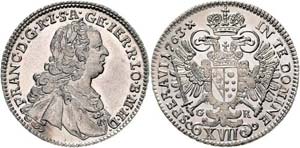 Franz I. Stephan 1745 - 1765  XVII Kreuzer ... 
