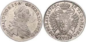 Franz I. Stephan 1745 - 1765  XVII Kreuzer ... 