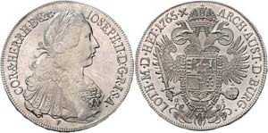 Joseph II. als Mitregent  1765 - 1780  Taler ... 