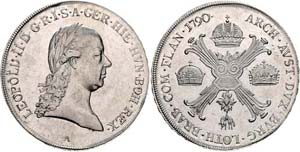 Leopold II. 1790 - 1792  Kronentaler 1790 A ... 