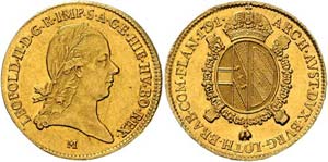 Leopold II. 1790 - 1792  Sovrano 1791 M ... 