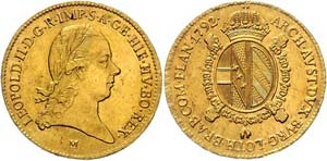 Leopold II. 1790 - 1792  Sovrano 1792 M ... 